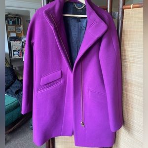 J Crew/Nello Gori Wool Cocoon Coat in Italian Stadium Cloth Size 10